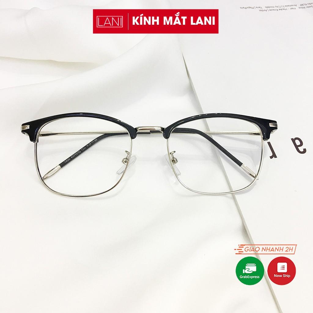 Gọng Kính Cận chữ nhật Vintage chất kiệu kim loại thanh mảnh Lani 2713