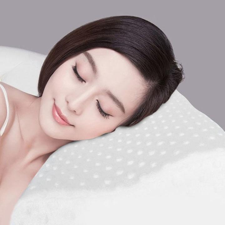 Gối cao su non chống ngáy ngủ và chống đau đổt sống cổ cho người lớn loại tốt -màu ngẫu nhiên