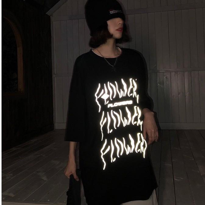 ÁO THUN PHẢN QUANG FLOWERS UNISEX OVERSIZED