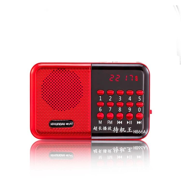 Máy Nghe Nhạc Mini Cắm Thẻ Nhớ, FM Huyndai H866A