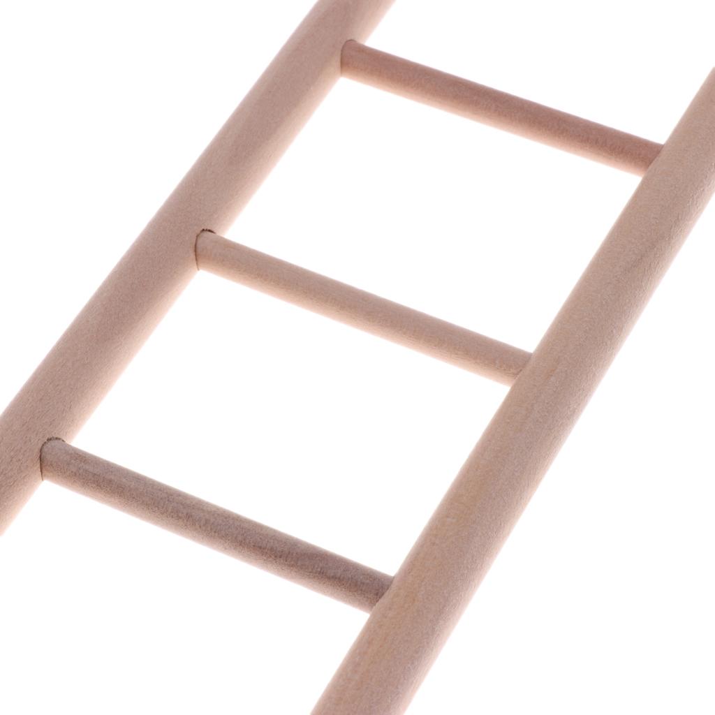 2xBird Toy Wooden Ladder 8 & 6 Step for Parrot Budgie Chinchilla Stand Perch