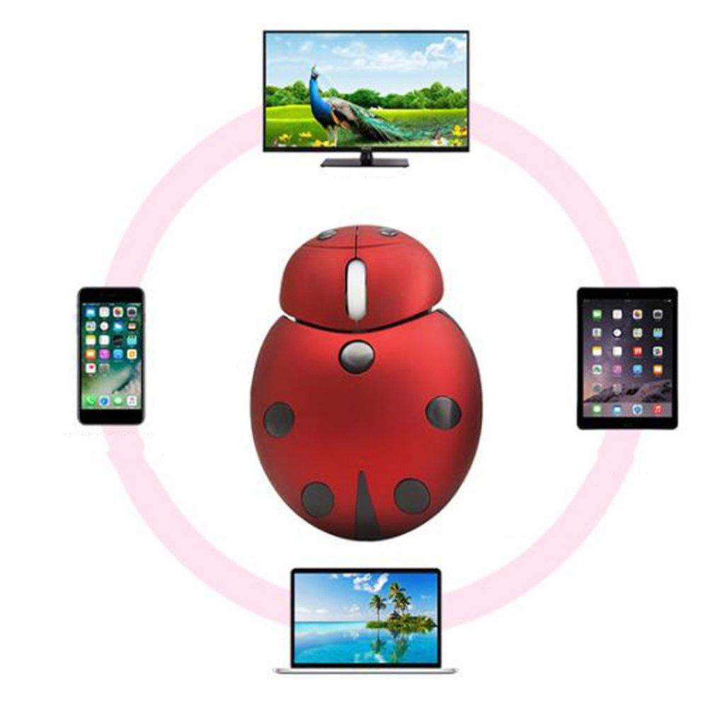 Không Dây Mini Công Thái Học Máy Tính Di Động Sáng Tạo Hoạt Hình Bọ Rùa Hình Dễ Thương Usb Động Vật Mause Tặng Máy Tính Chuột Cho Laptop