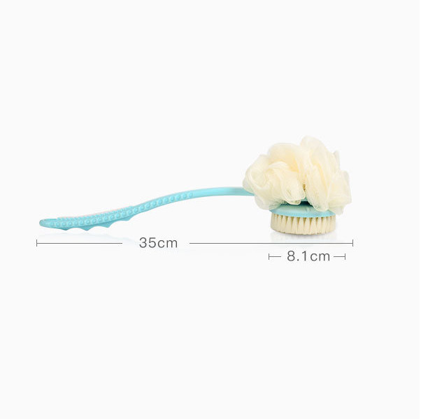 BÀN CHẢI CHÀ LƯNG KÈM BÔNG TẮM 2IN1 KR100- CỌ CHÀ LƯNG CAO CẤP -TẶNG 1 MÚT LAU CHÙI SIÊU TẠO BỌT