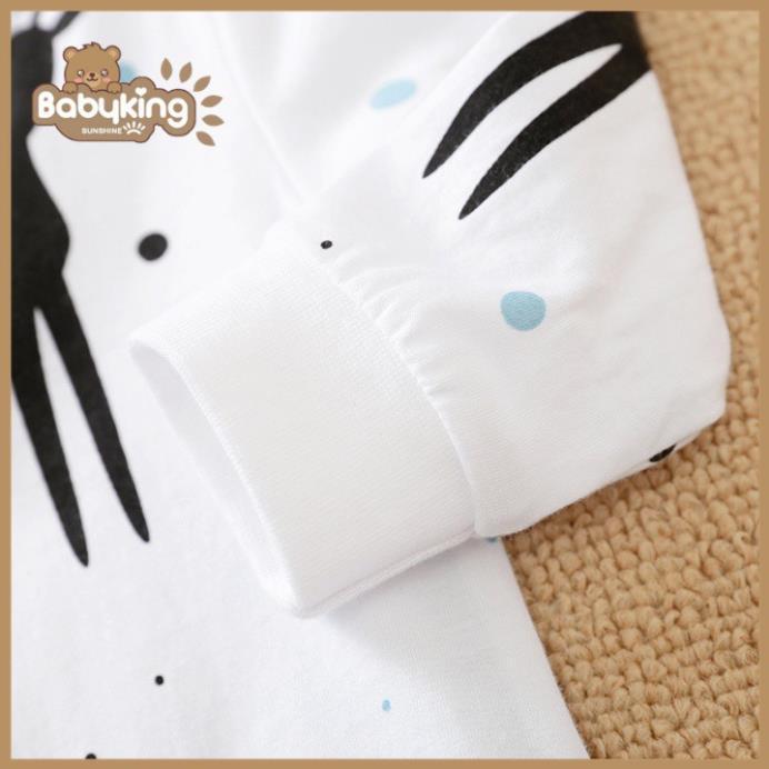 BodySuit giáng sinh noel cho bé,áo liền quần dễ thương dài tay kiểu nai đen cho bé , cotton 100%, Aiueo Nhật.