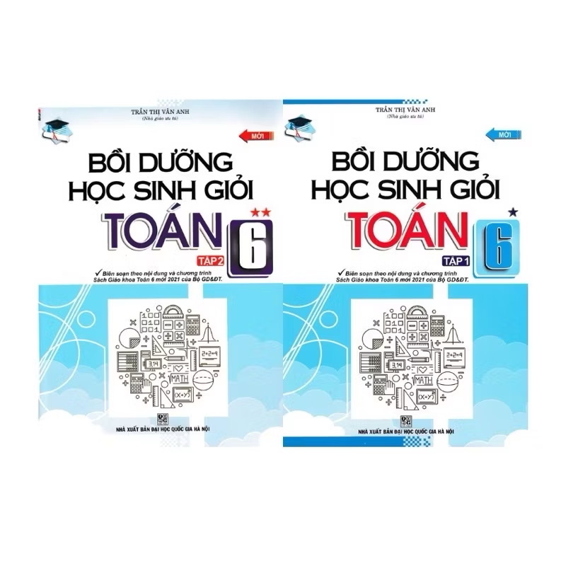 ￼Sách - (Combo 2 tập) Bồi Dưỡng Học Sinh Giỏi Toán Lớp 6