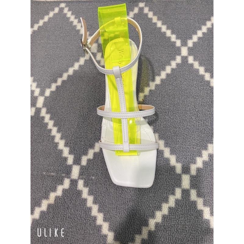 Giày sandal cao gót đan dây