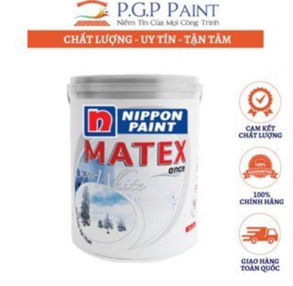 Sơn nội thất Cao Cấp Matex Super White (Siêu Trắng)