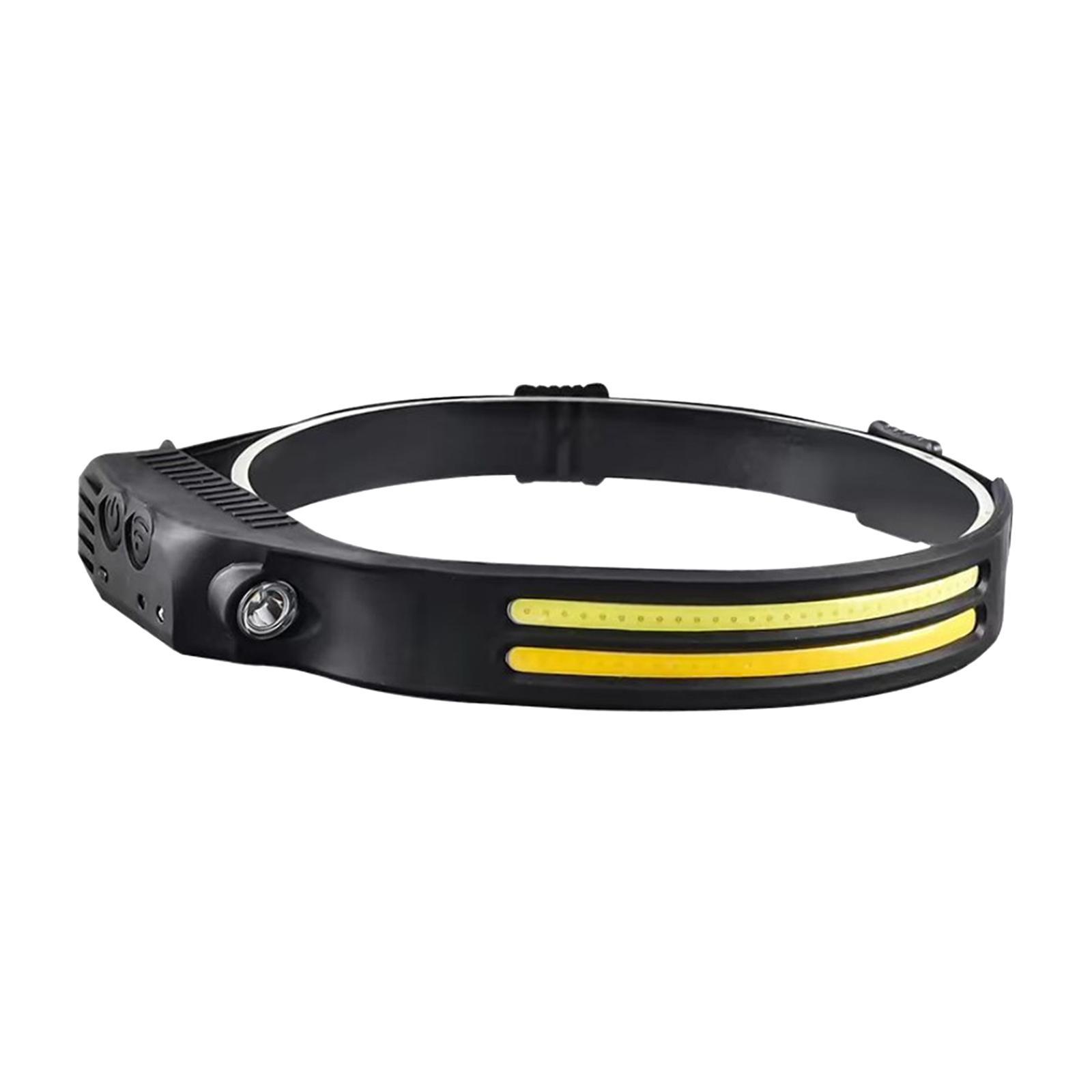 Head Light Headlight Weatherproof Head Torches, Lightweight USB Rechargeable, Head Lamps  for Camping Emergency Outdoor Hiking