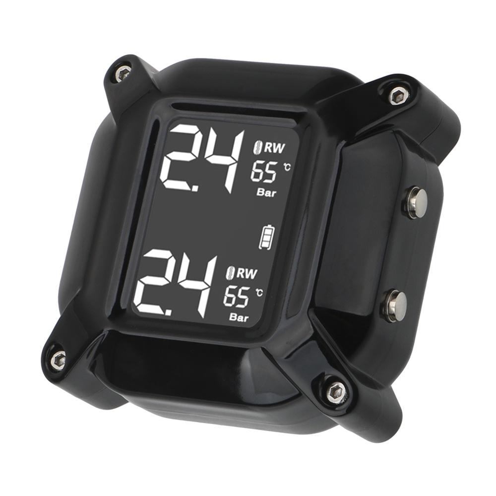 Motorcycle TPMS Magnetic USB Quick Charge Moto Tire Pressure Tyre Temperature Monitoring Alarm System LCD Display