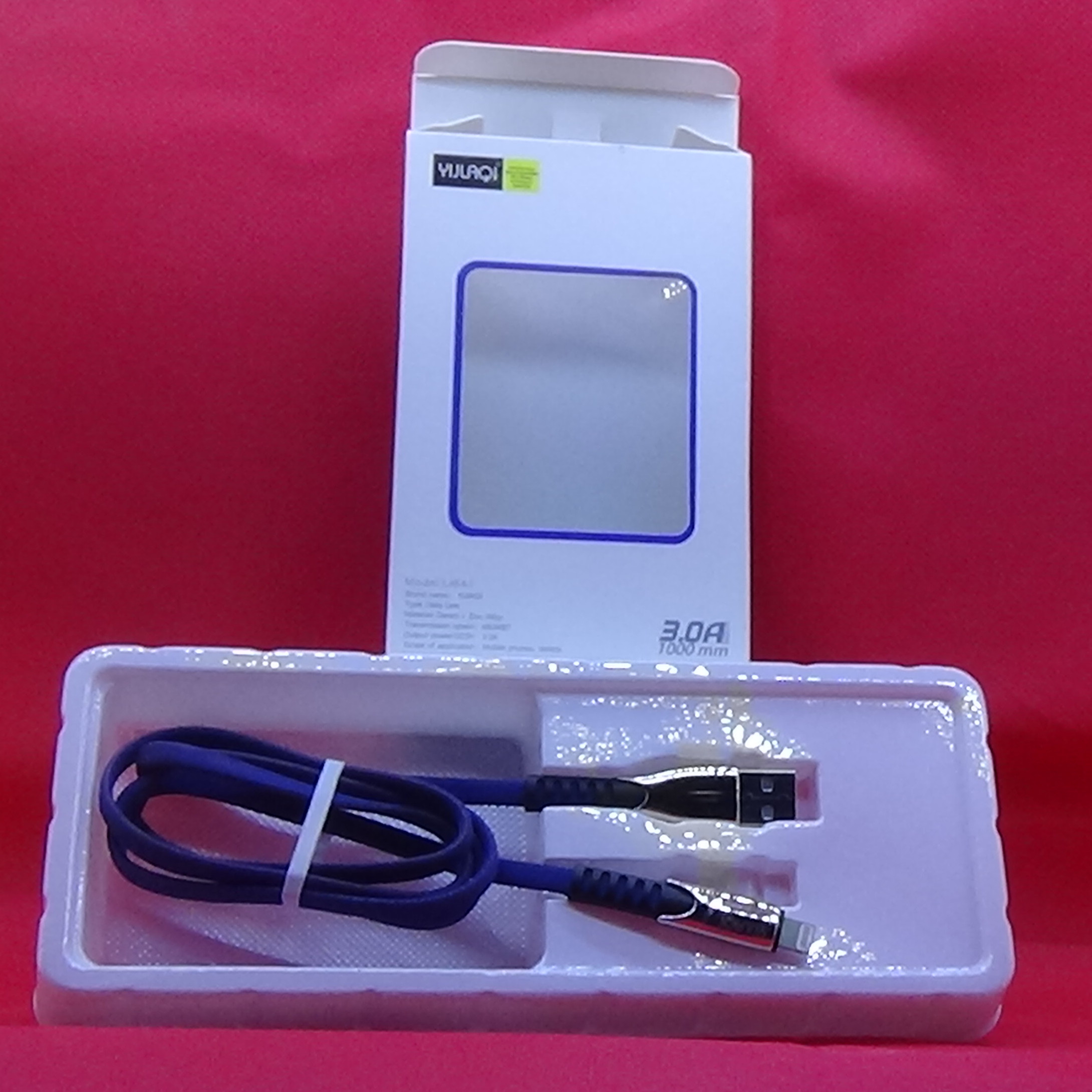 Cáp Sạc nhanh Lightning 3A dành cho Iphone Ipad màu trắng dài 1m hàng nhập khẩu