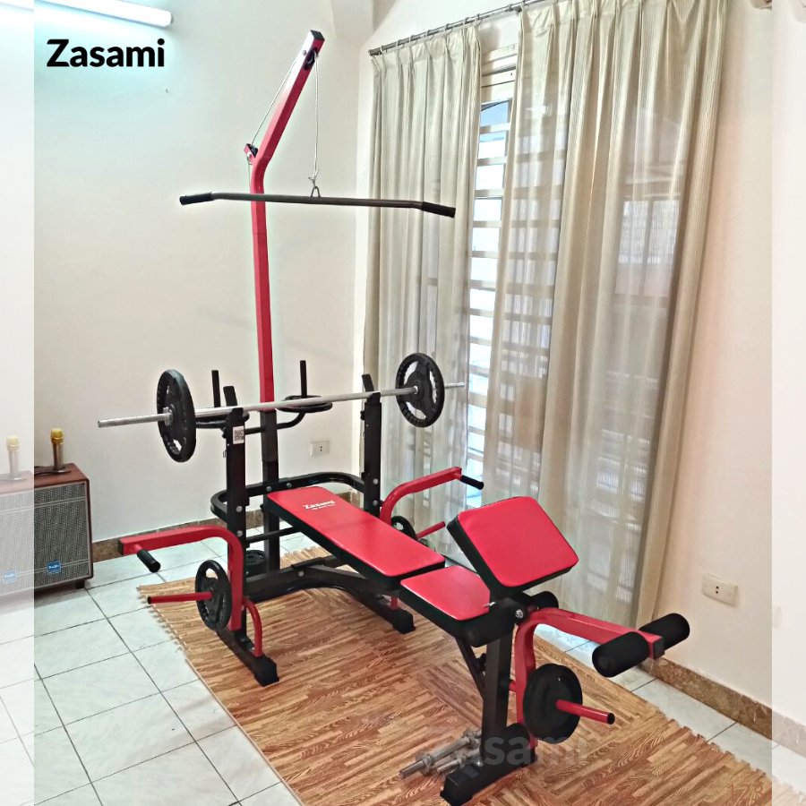 Giàn Tạ Đa Năng Zasami SGT-8210 Plus ( chưa gồm đòn và tạ ) - Tặng kèm 1 đôi găng tay