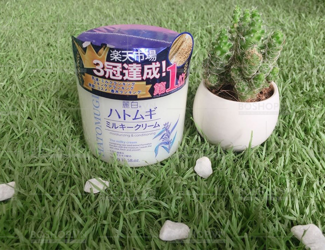Kem Dưỡng Da Hatomugi làm sáng mềm mịn da Gel Nội địa Nhật Bản - Tặng kẹo mật ong nguyên chất