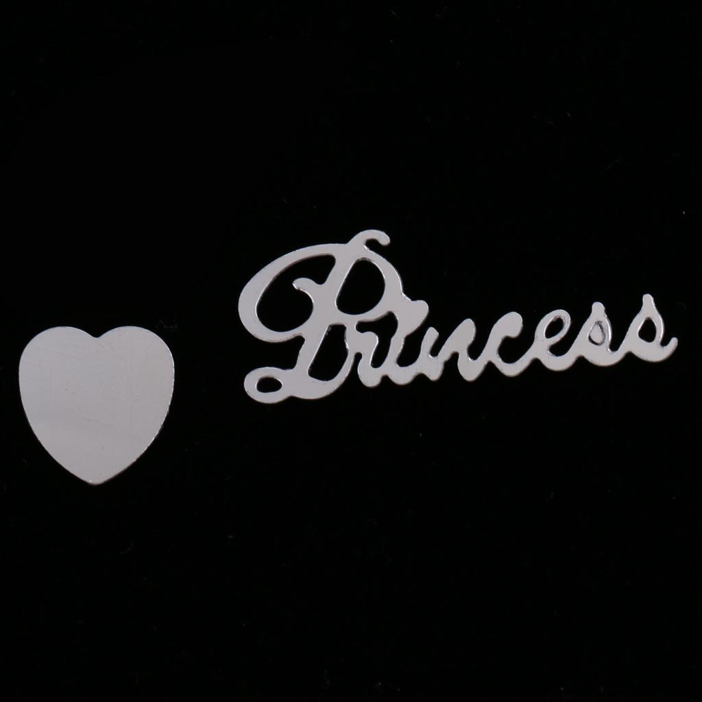 15g Glitter PRINCESS Heart Confetti Foil Girls Birthday Party Decor Gold