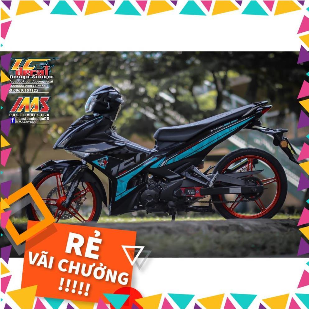 Tem Rời Exciter 150 Mẫu Y15 ZR Xanh Ngọc Đen 2019