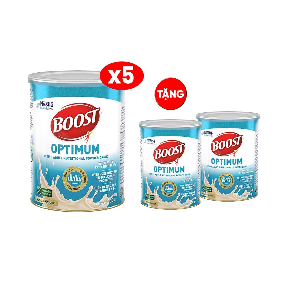 Combo 5 lon Boost Optimum 800g - Tặng 2 lon 800g cùng loại [CRM]