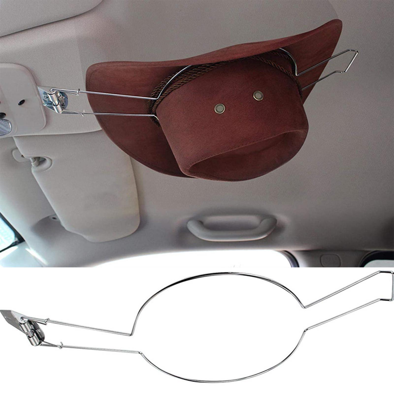 Car Mounted Cowboy Hat Holder Rack Organizer Hat Clip Heavy Duty Saver Spring Loaded Hanging Rack Hanger  for SUV Truck Auto