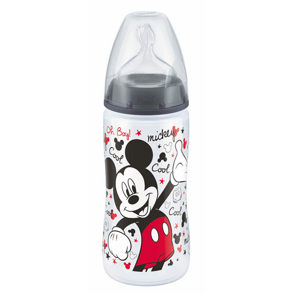 Bình Sữa Nhựa PP 300ml Mickey Núm Ti Silicone S2 Nuk NU12935 - Mẫu Ngẫu Nhiên