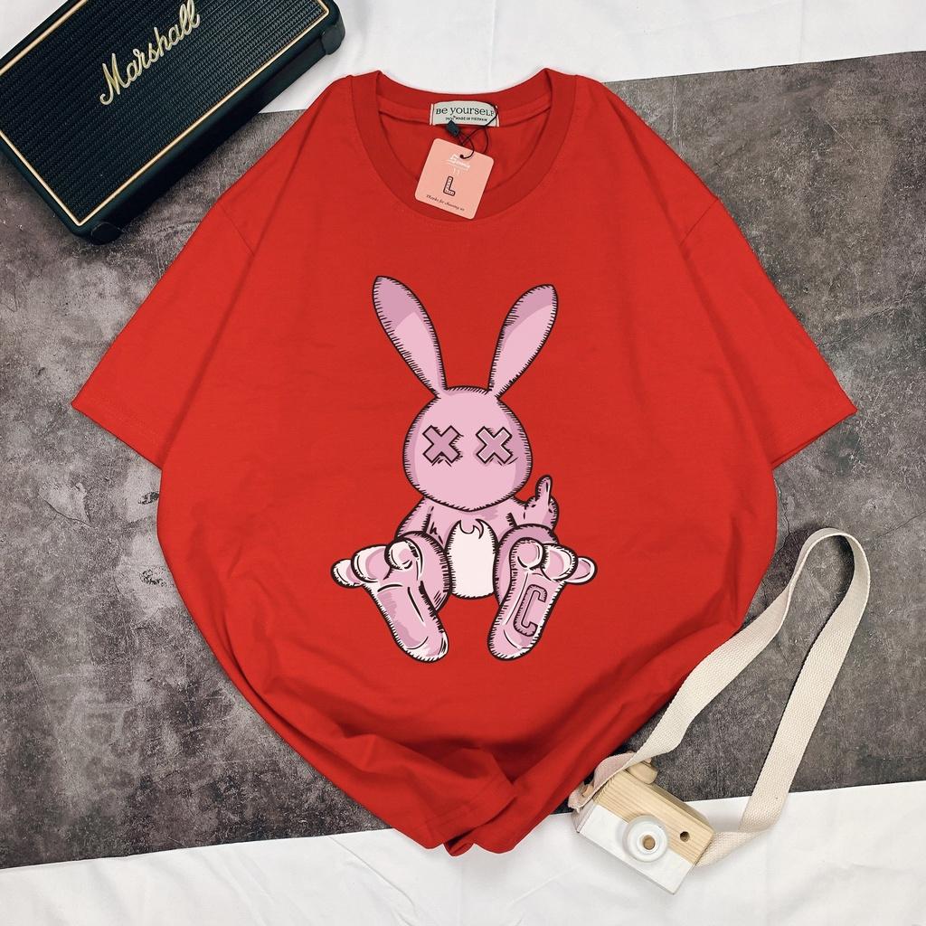 Áo thun tay ngắn Be Yourself unisex size M L XL - THỎ BAD RABBIT XX C