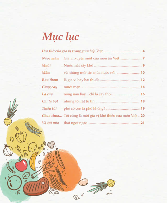 Sách Ẩm Thực - Hơi Thở Của Gia Vị Trong Bếp Việt (VT)