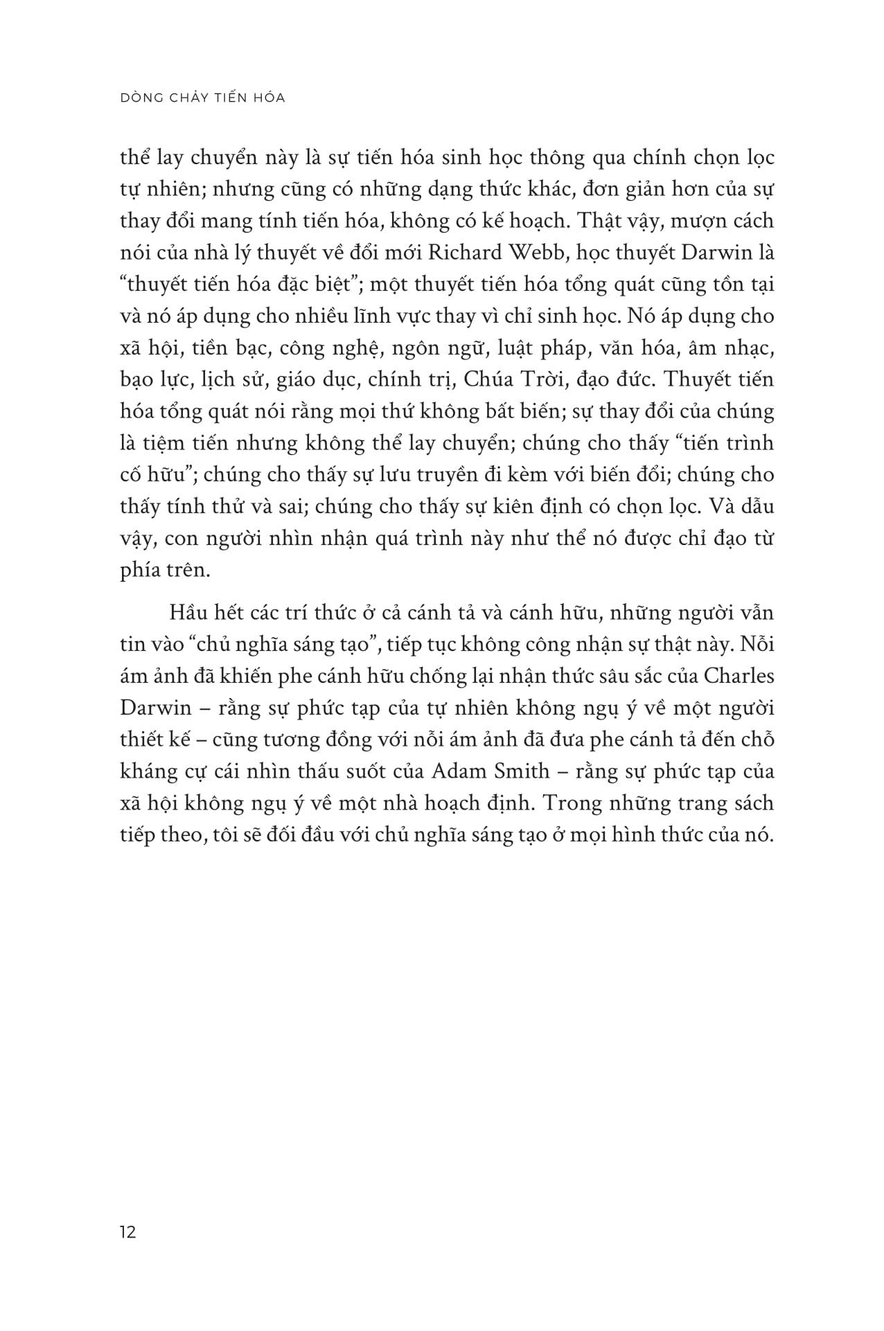 Sách - Dòng Chảy Tiến Hóa - Cách Các Ý Tưởng Mới Khởi Phát Trong Tiến Trình Lịch Sử Loài Người