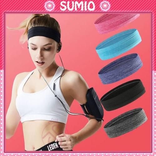 Băng đô thể thao nam nữ băng trán headband tập yoga cotton đeo trán thấm hút chặn mồ hôi bản 5cm BD004