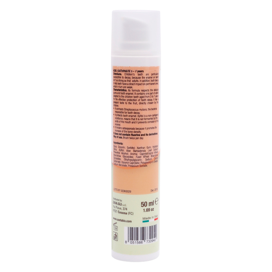 Gel Đánh Răng Vị Đào Organic Toothpaste Peaches Azeta Bio GDR007 (50ml)