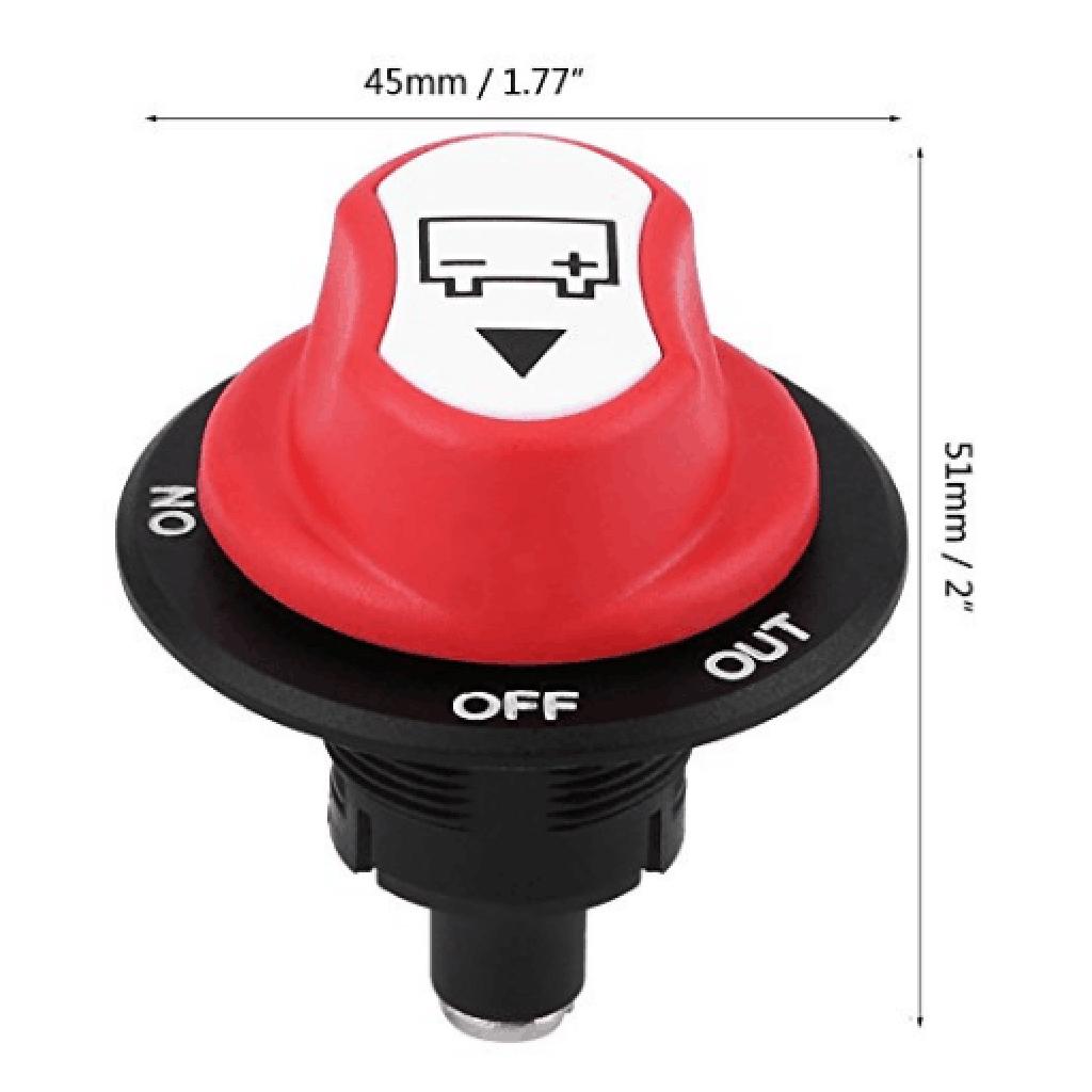 Mini Battery Switch 3 Position Replacement For Car Auto Boat RV Marine 50A  200A