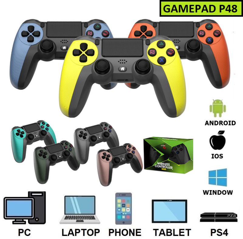 Gamepad Tay Game Không dây Bluetooth P48 cho máy tính - điện thoại - máy game Console