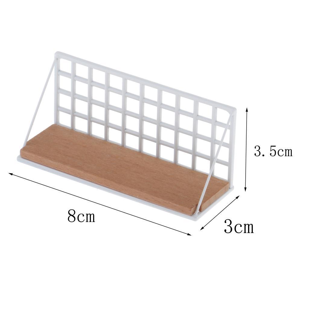 1/12 House Miniature Furniture Room White Wall Shelf Rack Kit