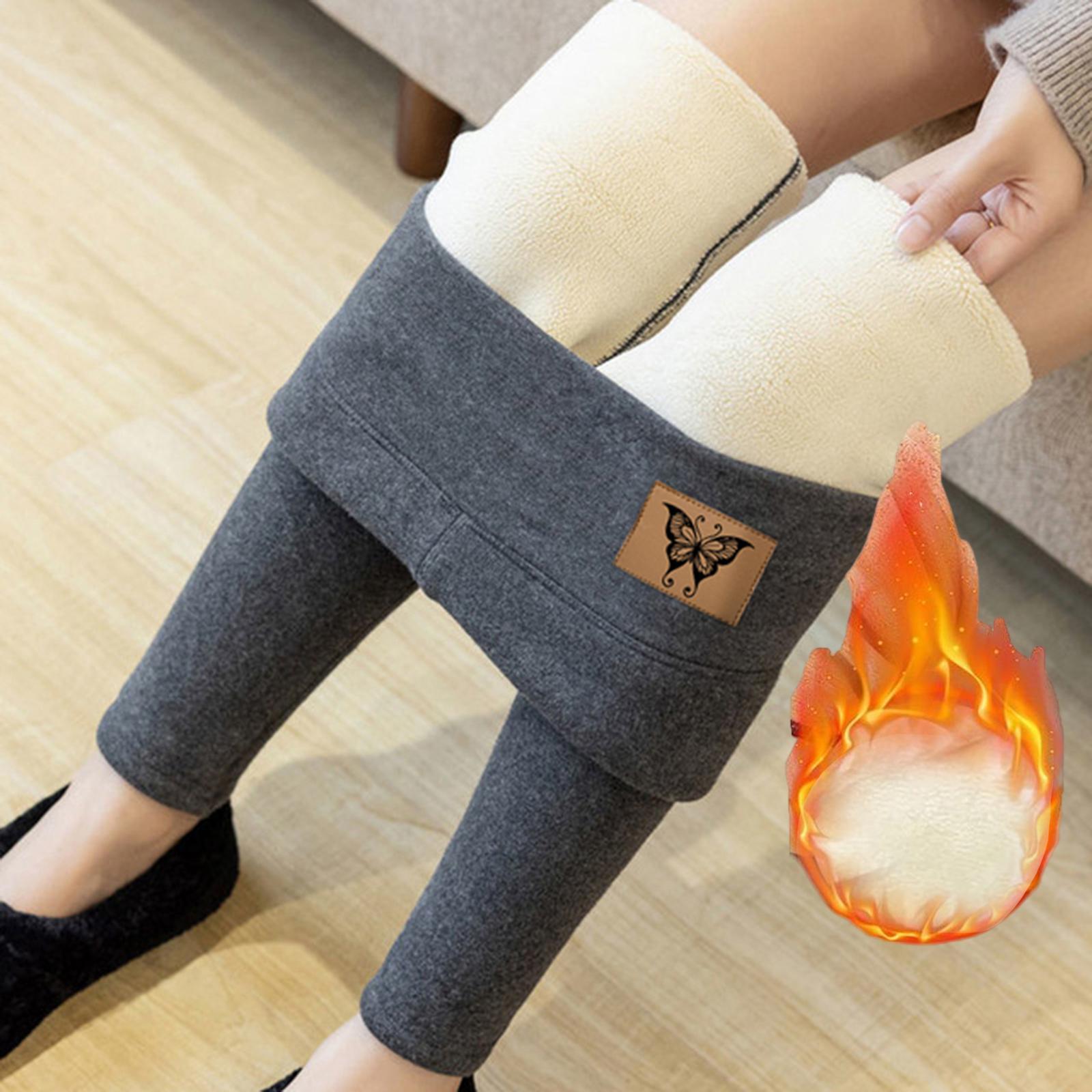 Women Winter Leggings Warm Soft Skinny Thick Stretch Thermal Solid