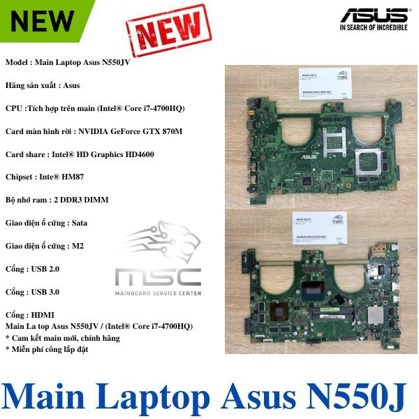 Main Laptop Asus N550JV / (Intel Core i7-4700HQ) VGA NVIDIA GeForce GTX 870M