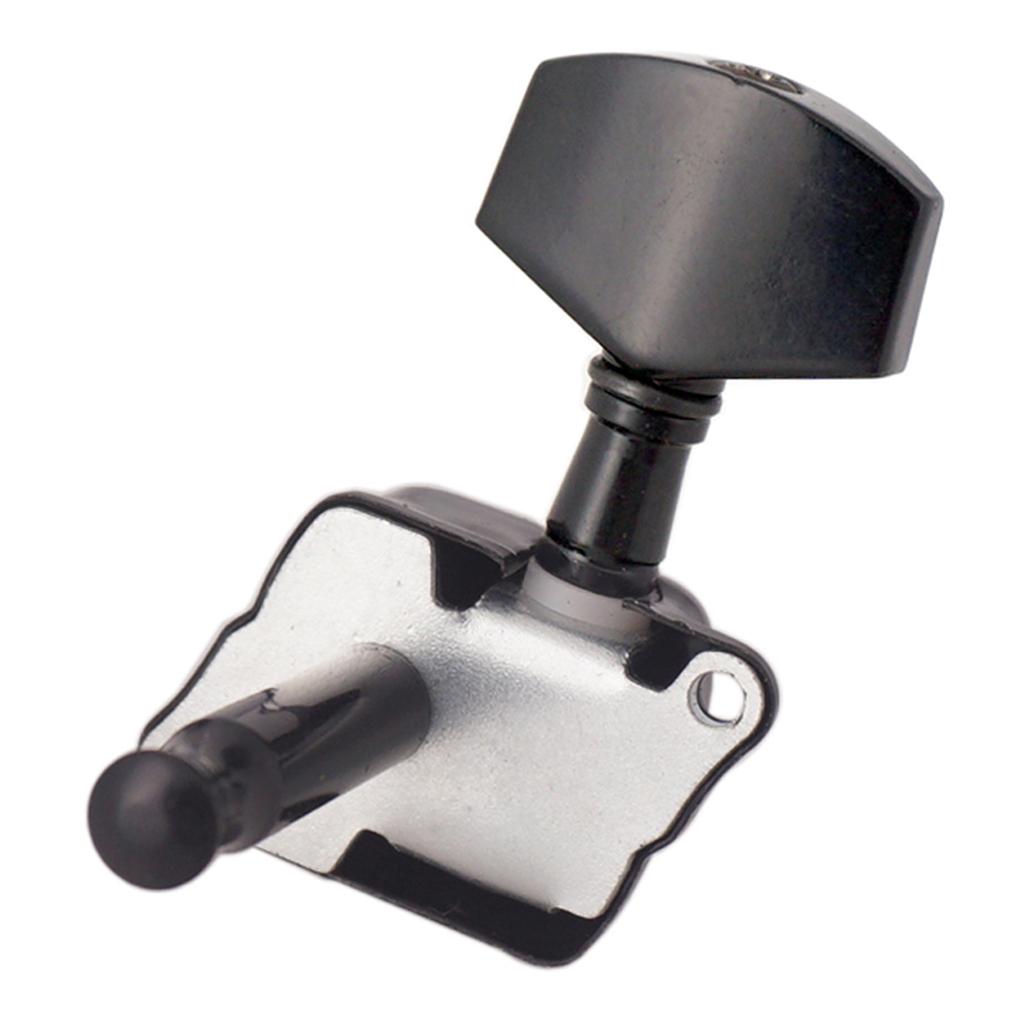 Sunnimix Đen 3L3R Semiclosed Đàn Guitar Chỉnh Chốt Phím Chỉnh Âm Cho Đàn Acoustic Guitar Điện Phần