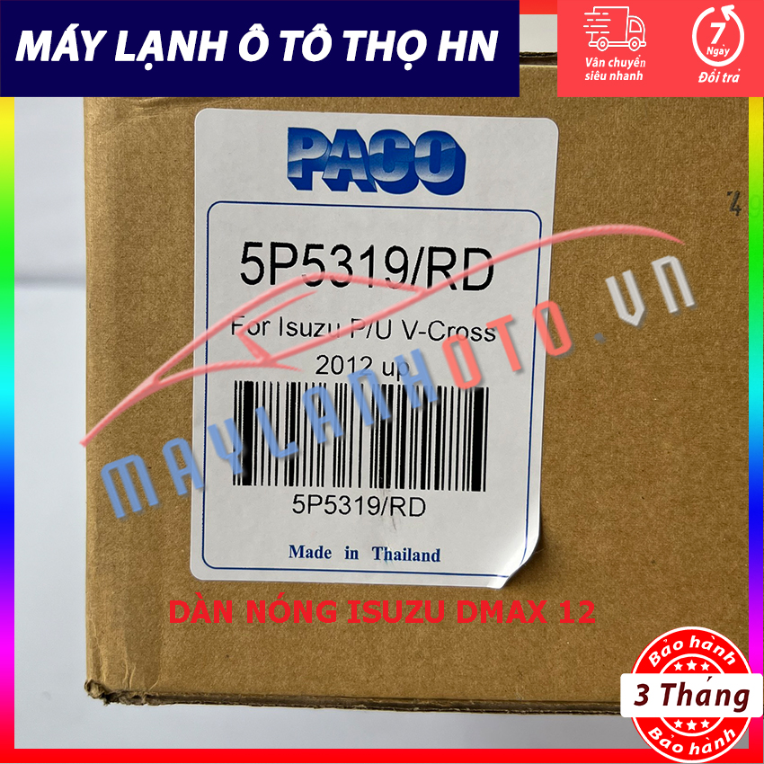 Dàn (giàn) nóng Isuzu Dmax (D-Max) 2012 Hàng xịn Thái Lan (hàng chính hãng nhập khẩu trực tiếp)