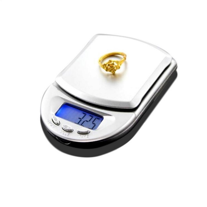Cân điện tử gia vị, nguyên liệu, dược liệu đa năng nhà bếp 200g/0.01g chính xác, có đèn nền cao cấp