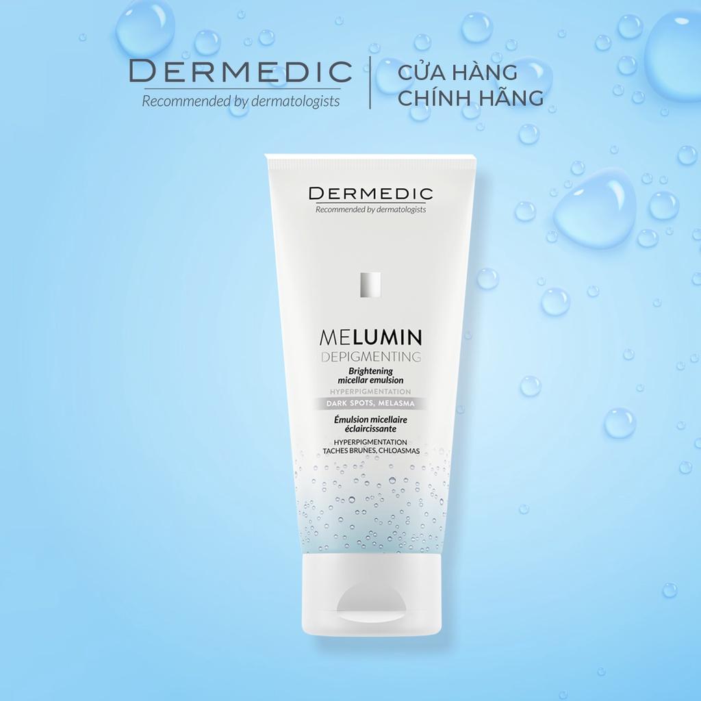 Gel làm sạch và dưỡng trắng Dermedic Melumin Brightening Micellar Emulsion 200ml