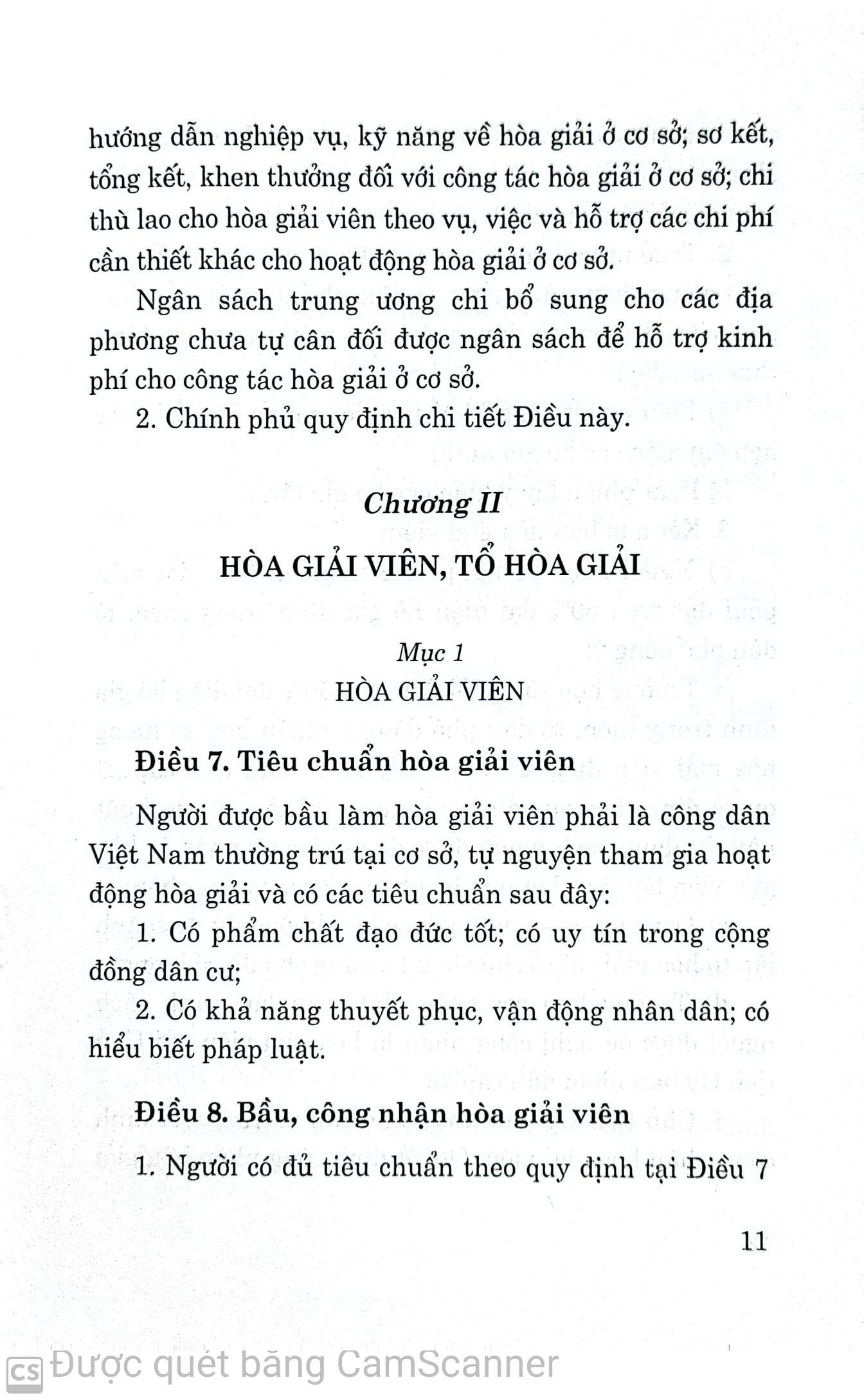 Luật hòa giải ở cơ sở