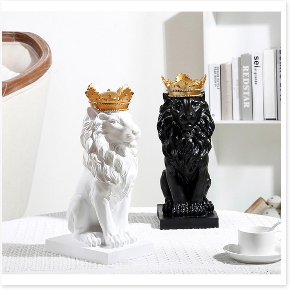 TƯỢNG TRANG TRÍ LIONHEART KING CROWN - Riki Shop