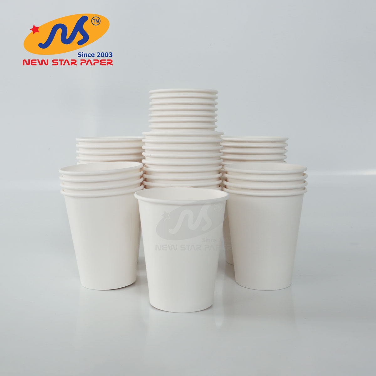 Ly giấy 12oz~354ml - Lốc 20 ly giấy trơn