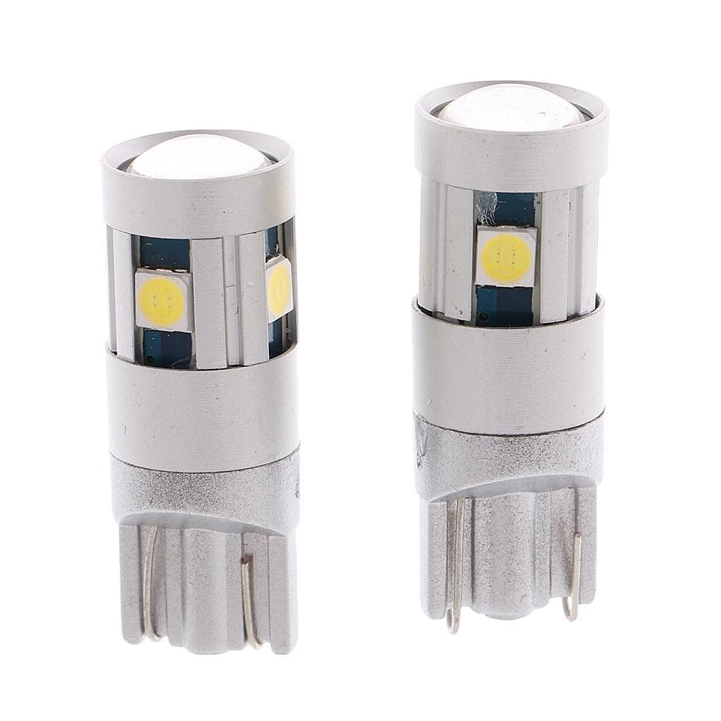 1 Pair DC12V Car Interior Dome Reading Map T10 3030 5SMD LED Light Bulbs