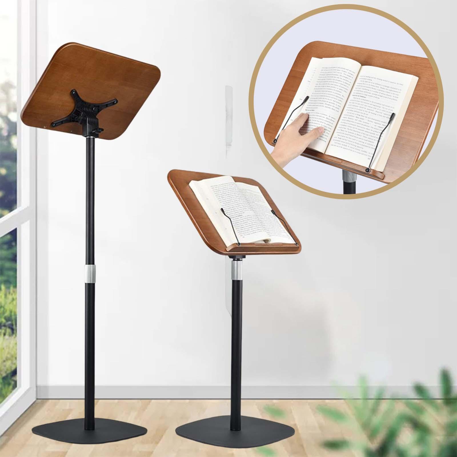 Floor Book Stand Free Standing Cookbook Holder Hands Free Holder for Home Office Kitchen