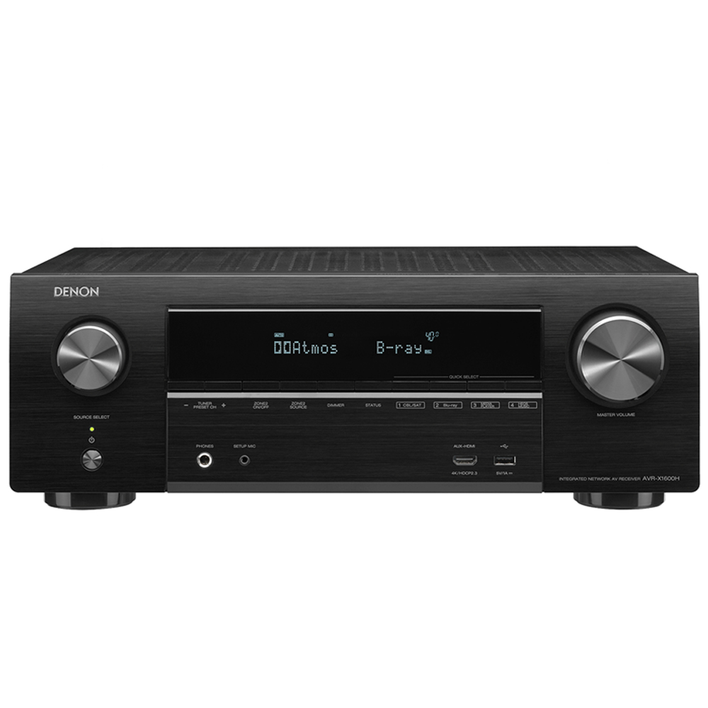 Ampli xem phim đa kênh DENON AVR X1600H - Hàng chính hãng