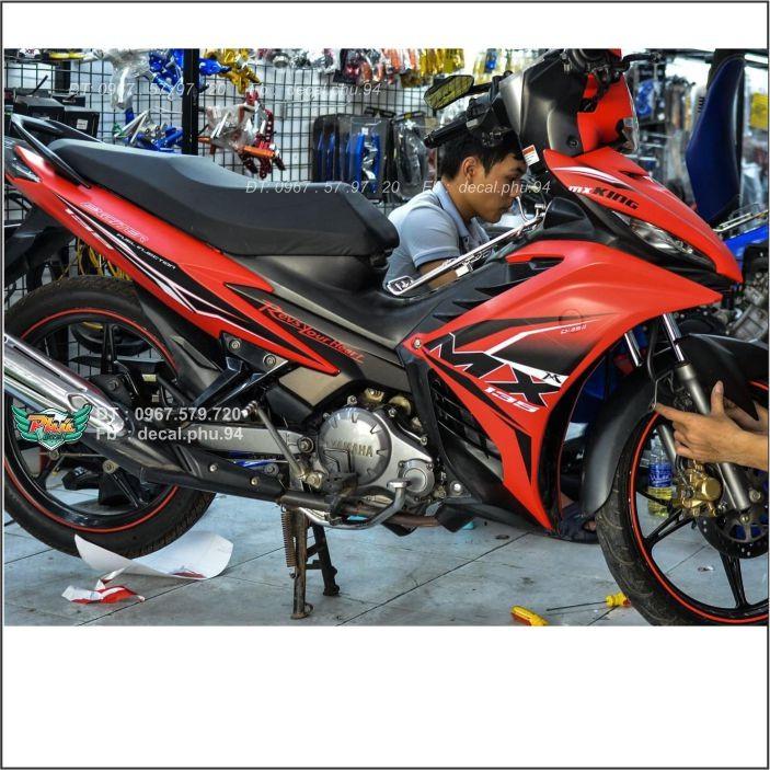 Tem Rời Exciter 135 Mx Đen đỏ nhám
