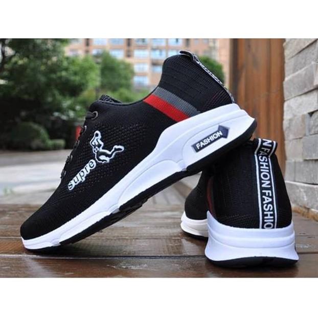 Giày Nam Sneaker Thể Thao - Giày chạy bộ, giày tập A028 Màu Xanh êm chân thoáng khí