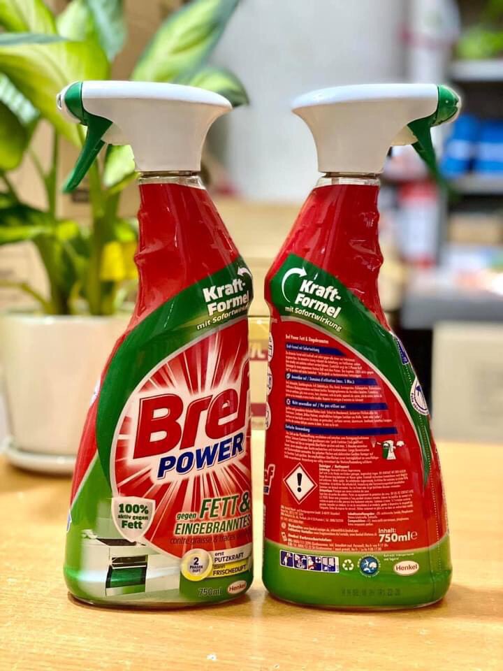 Bộ 3 chai Tẩy rửa đa năng Bref Power Kalk & Schmutz 750ml - Đức