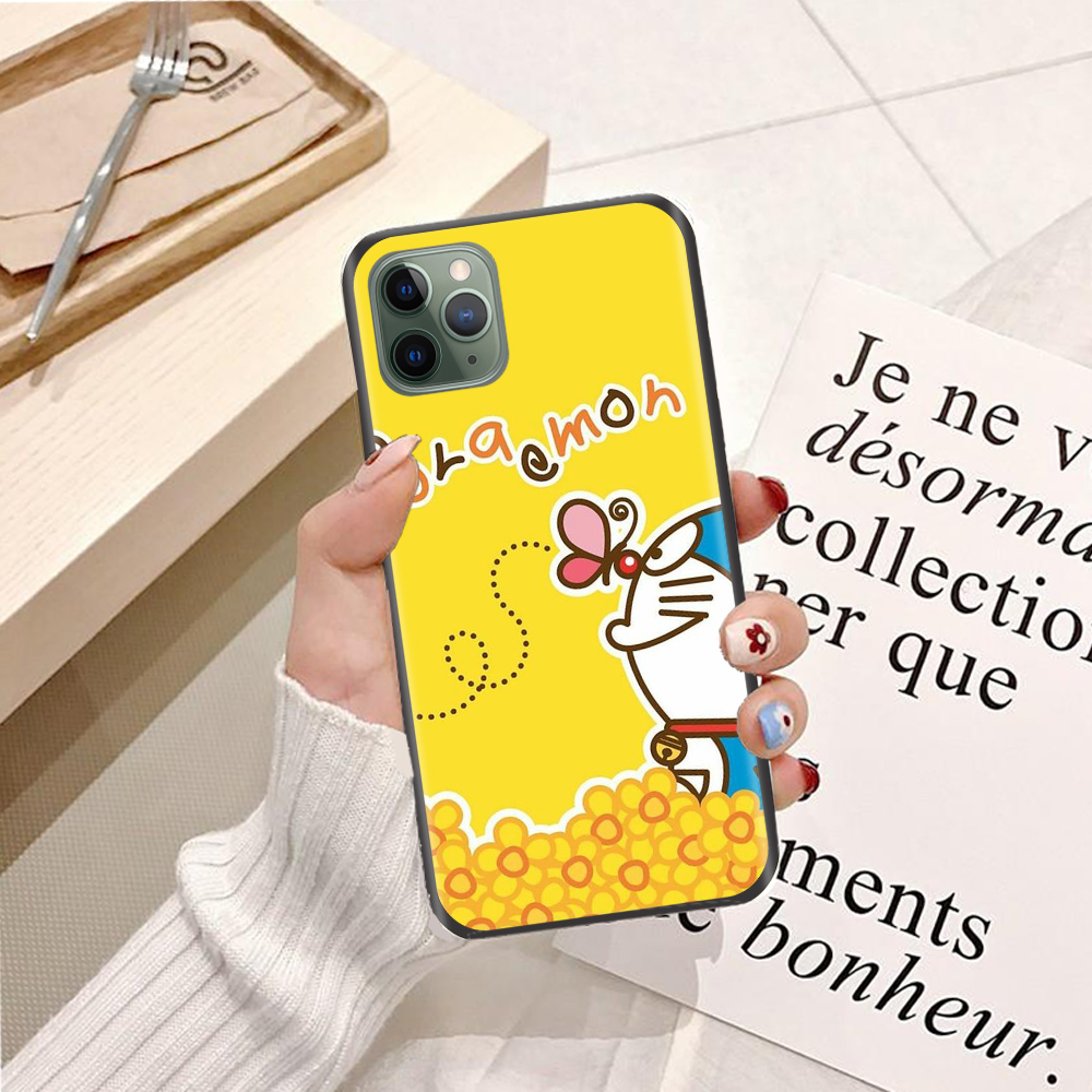 Ốp lưng điện thoại Iphone 11 Pro Max viền silicon dẻo TPU  hình Doremon Làm Duyên - Hàng chính hãng