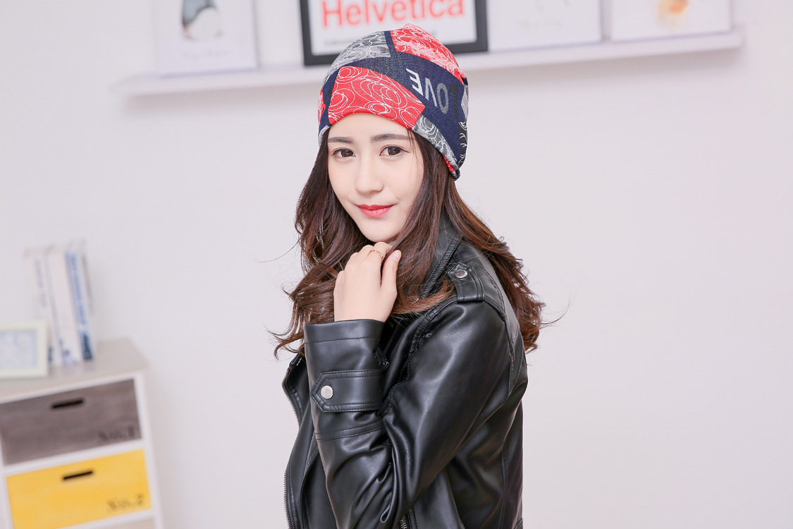 Nón mũ nữ thu đông chụp đầu băng đô turban khăn cổ bịt mặt phiên bản Hàn Quốc dona22102801