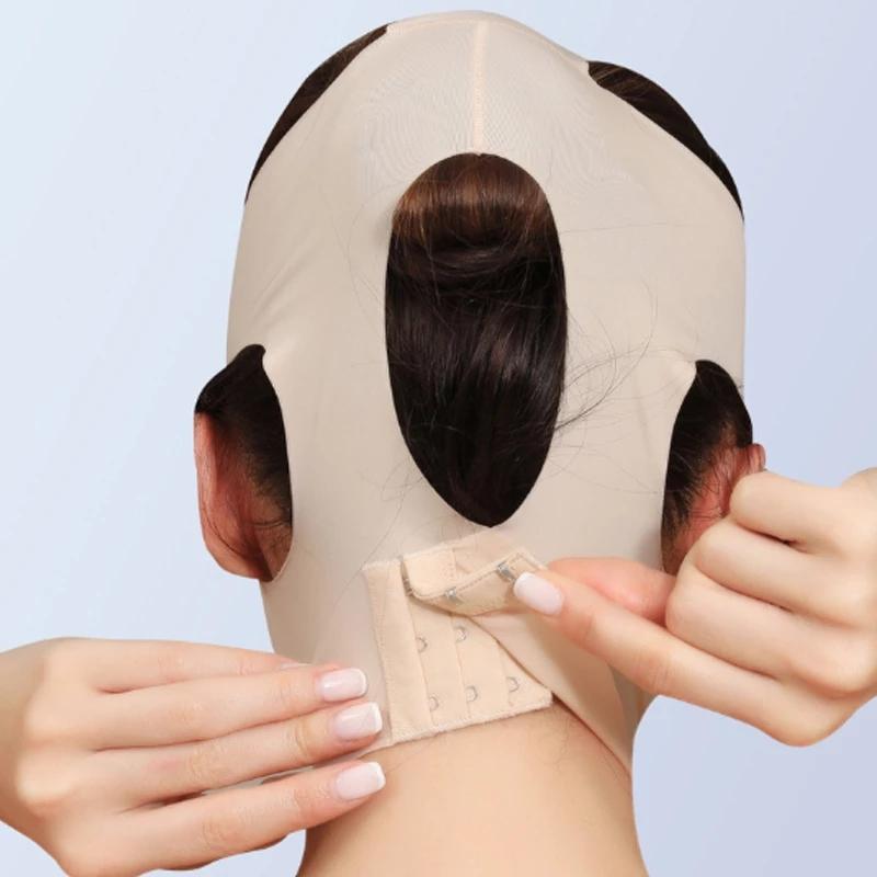 Đai Đeo Tạo Cằm Chữ V 3d Chống Nếp Nhăn Thoáng Khí Có Thể Tái Sử Dụng