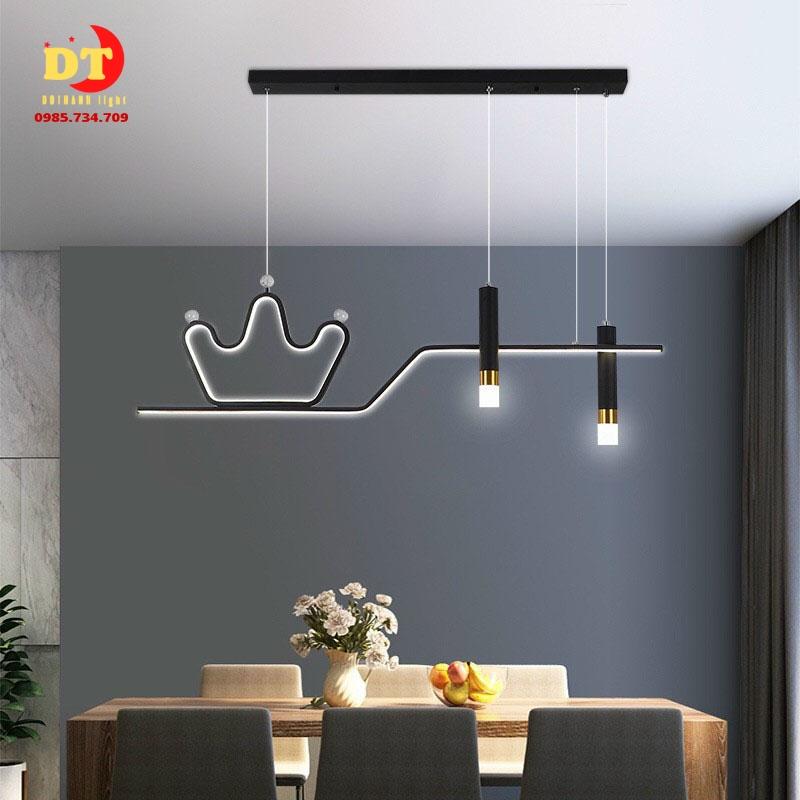 Đèn thả bàn ăn vàng led nghệ thuật hiện đại DQM