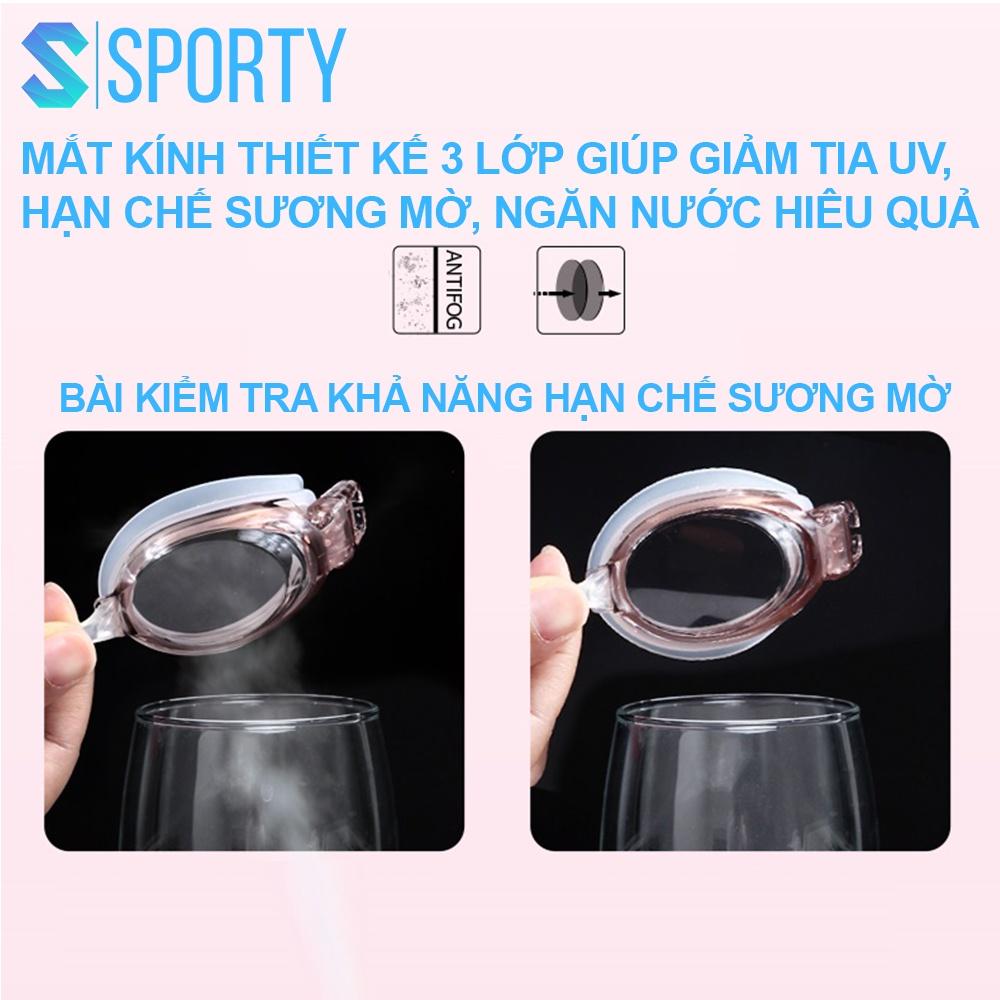 Kính bơi cận người lớn, trẻ em 5100 SPORTY có độ cận thị từ 1.5 độ đến 8.0 độ chống UV