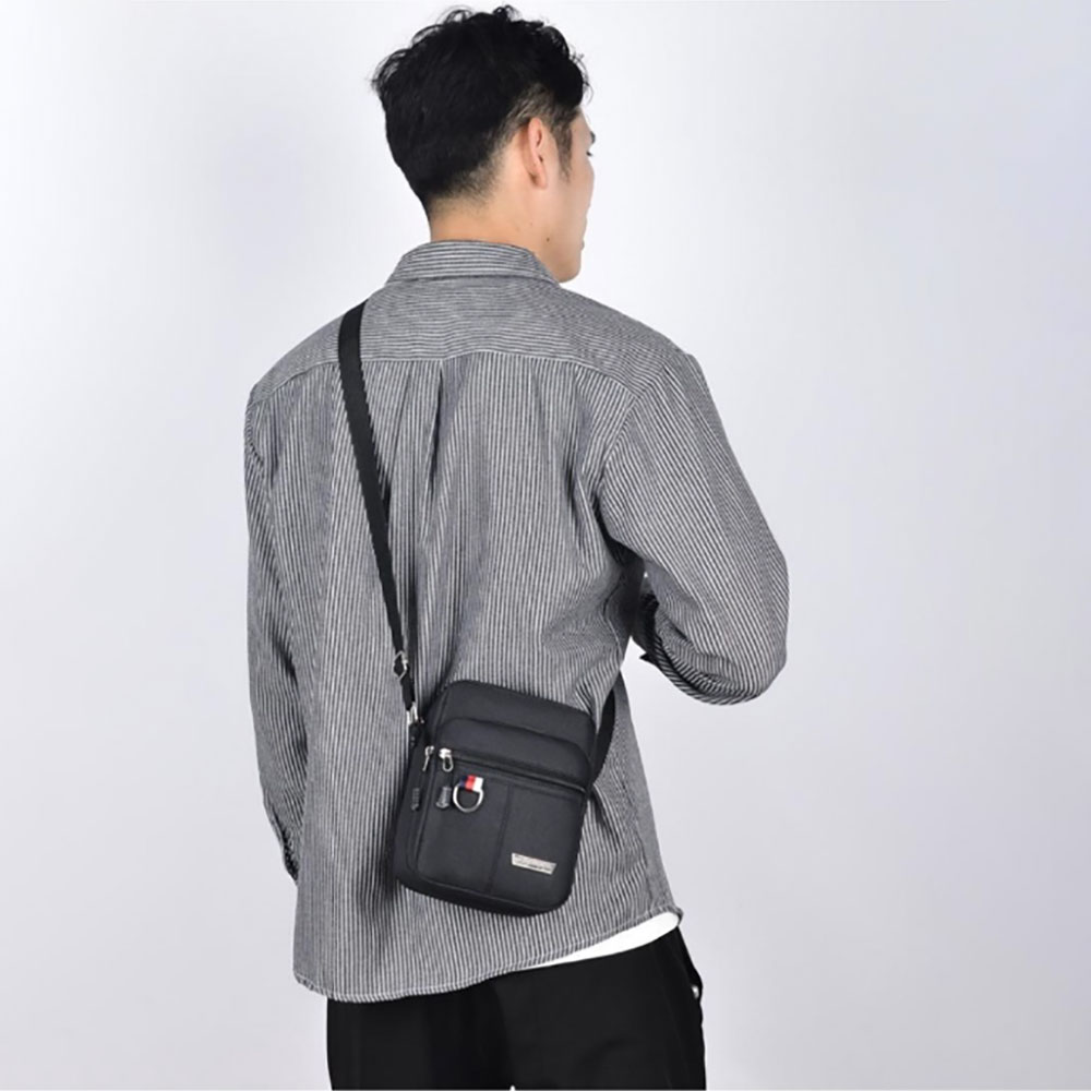 Túi đeo chéo vải Canvas T0194 3 ngăn siêu bền unisex nam nữ phong cách thời trang trẻ trung